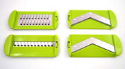 World Cuisine Mandoline/Grater with Container by PADERNO – 12in, Plastic, White, Model A4982176