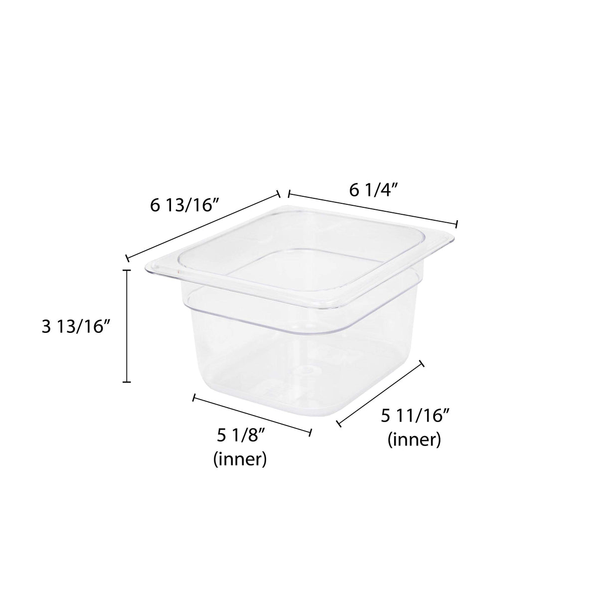 Thunder Group 4-Inch deep / Clear / 4.0 inches Storage & Transport