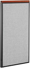 Global Industrial 24-1/4"W x 43-1/2"H Deluxe Office Partition Panel, Gray