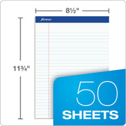 Notepad 20320-1 Each by Ampad – 8-1/2 x 11-3/4, Paper, White, Pack of 12, Model 20-320