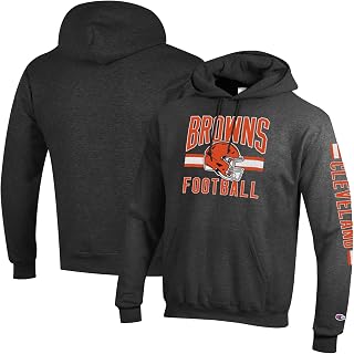 Champion Men's Heather Gray Cleveland Browns Powerblend Hoodie