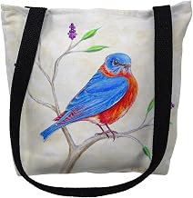 Betsy Drake TY1050S 13 x 13 in. Dicks Blue Bird Small Tote Bag