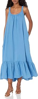 Women's Elara Woven Linen Ankle Length Tank Dress