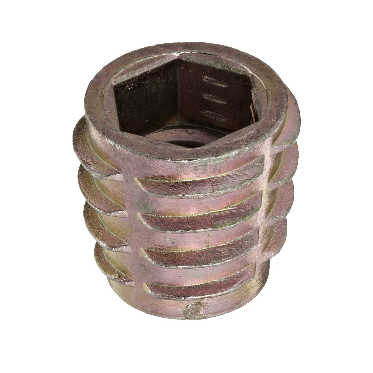 E-Z LOK M8-1.25 Internal Threads, 0.512" Length / Copper / 13mm Length Threaded Inserts
