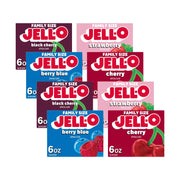 Jell-O Cherry & Berry Fusion (8ct) / 6 Ounce (Pack of 8) / 8 Gelatin