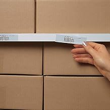 Aigner 360756 3/4" x 36" Label Holder, Clear Strip, 6/Pk