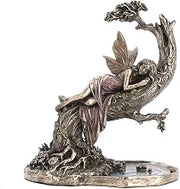 Veronese Design 6 1/2" Siesta Fairy Cold Cast Resin Antique Bronze Finish Statue