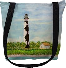 Betsy Drake TY042M 16 x 16 in. Cape Lookout North Carolina Tote Bag - Medium