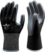 SHOWA 24 Pair Atlas 370 Black Work Gloves Size Medium 370BM-07 (2 Dozen)