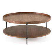 Savoy - Modern Walnut Large Coffee Table by Limari Home – Iron, Walnut, Model LIM-82100