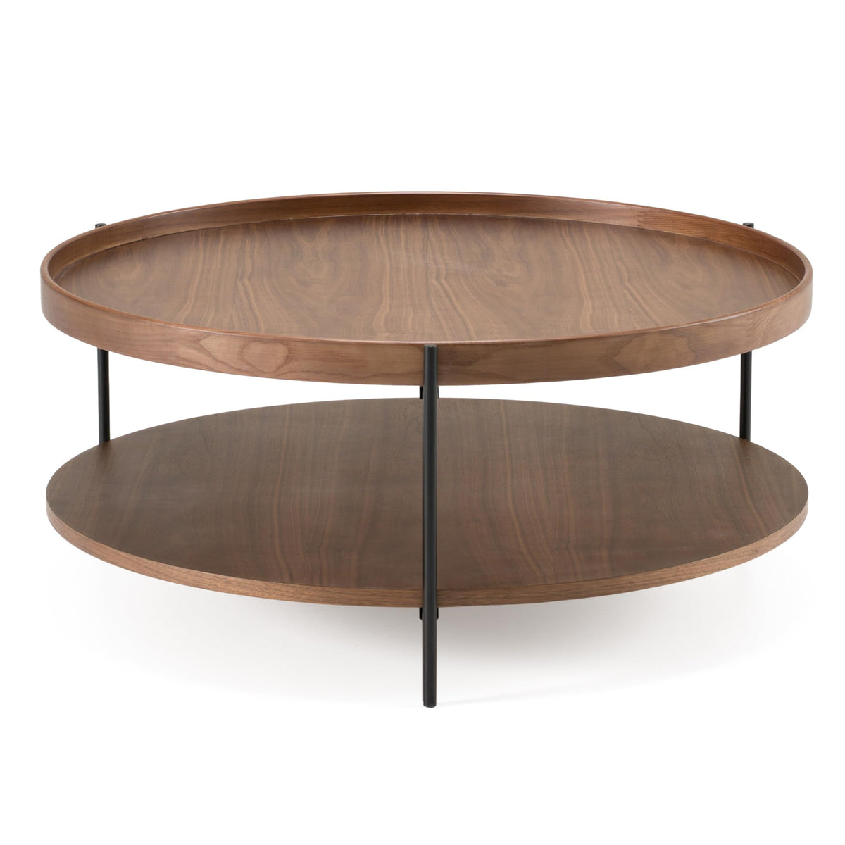Savoy - Modern Walnut Large Coffee Table by Limari Home – Iron, Walnut, Model LIM-82100