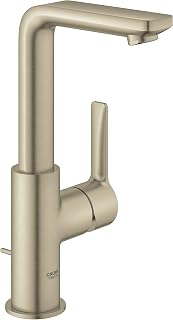 GROHE 23825ENA Lineare L-Size Bathroom Faucet with Swivel Spout, Brushed Nickel