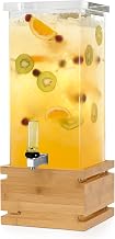 Rosseto LD195 - Square 3 Gal. Bamboo Base Beverage Dispenser