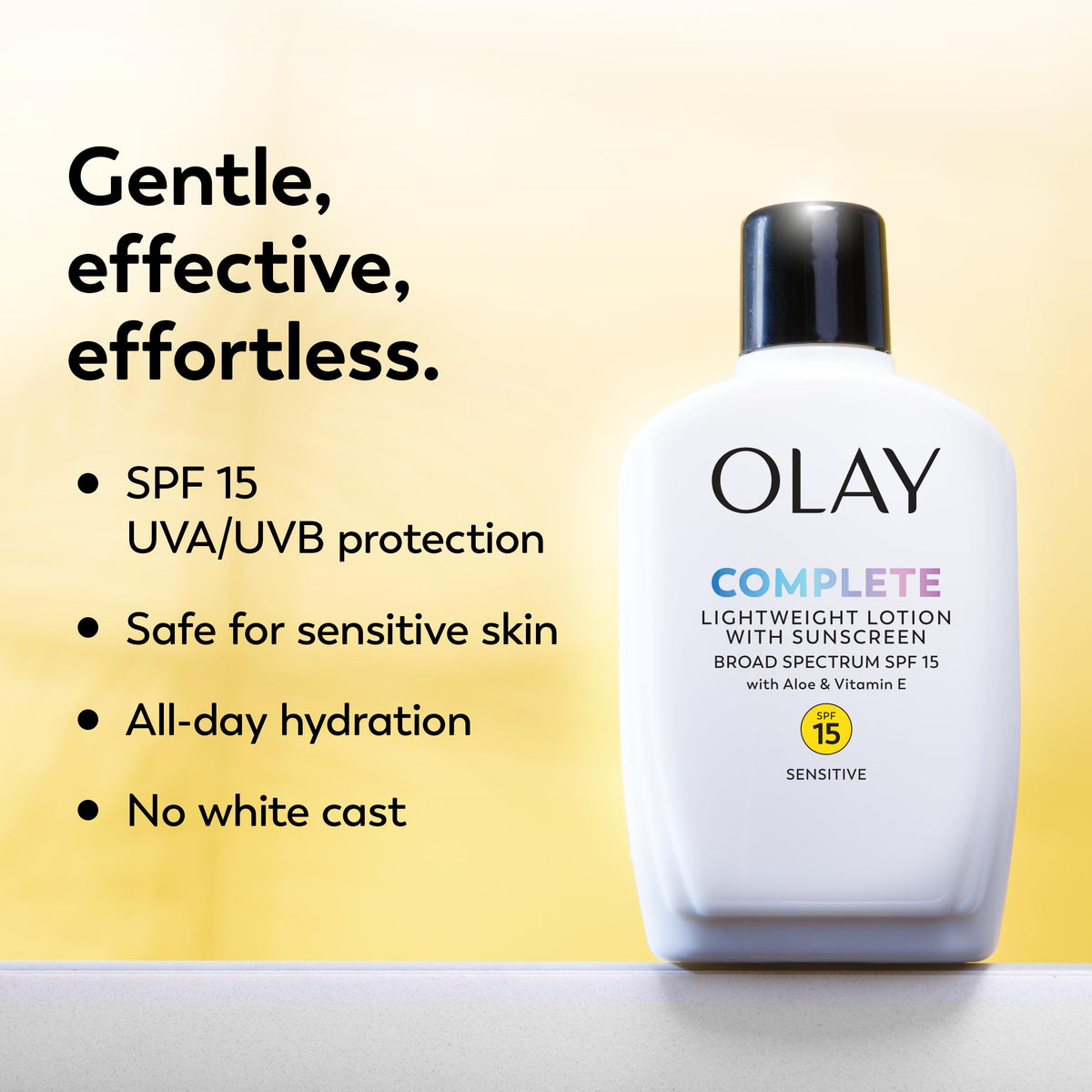 Complete Lotion Moisturizer with SPF 15 Sensitive by Olay – 6 Ounce (Pack of 1), Model 7560900098