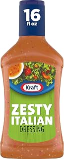 Kraft Dressing, Zesty Italian, 16 fl oz Bottle