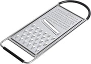 Oster Helmsdale Flat Cheese Grater With Anti-Slip Handle, Stainless Steel Zester/Multi-Functional Tool for Kitchen Preperation, Black