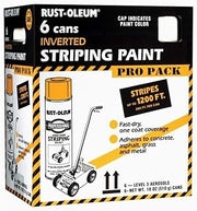Rust-Oleum Professional Inverted Striping White Spray Paint | Parking Lot Striping, Athletic Field Marking, High Visibility Lines, Upside Down Spray System, Durable Coverage, 18 oz
