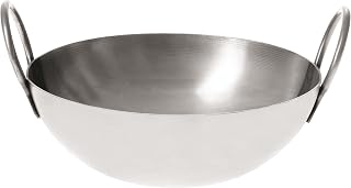 PADERNO World Cuisine Stainless Steel Balti Pan, 6-Inch
