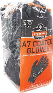 Ergodyne ProFlex 7070 Cut Resistant Work Gloves, ANSI A7, Contact Heat Resistant, Sandy Nitrile Coated Palms 13g Aramid