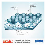 KIM05701CT - L40 Cleaning Wipe by Wypall – 12.50" x 13", White, Pack of 56, Model 7471