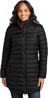Port Authority Women's Horizon Sheen Puffy Long Winter Jacket