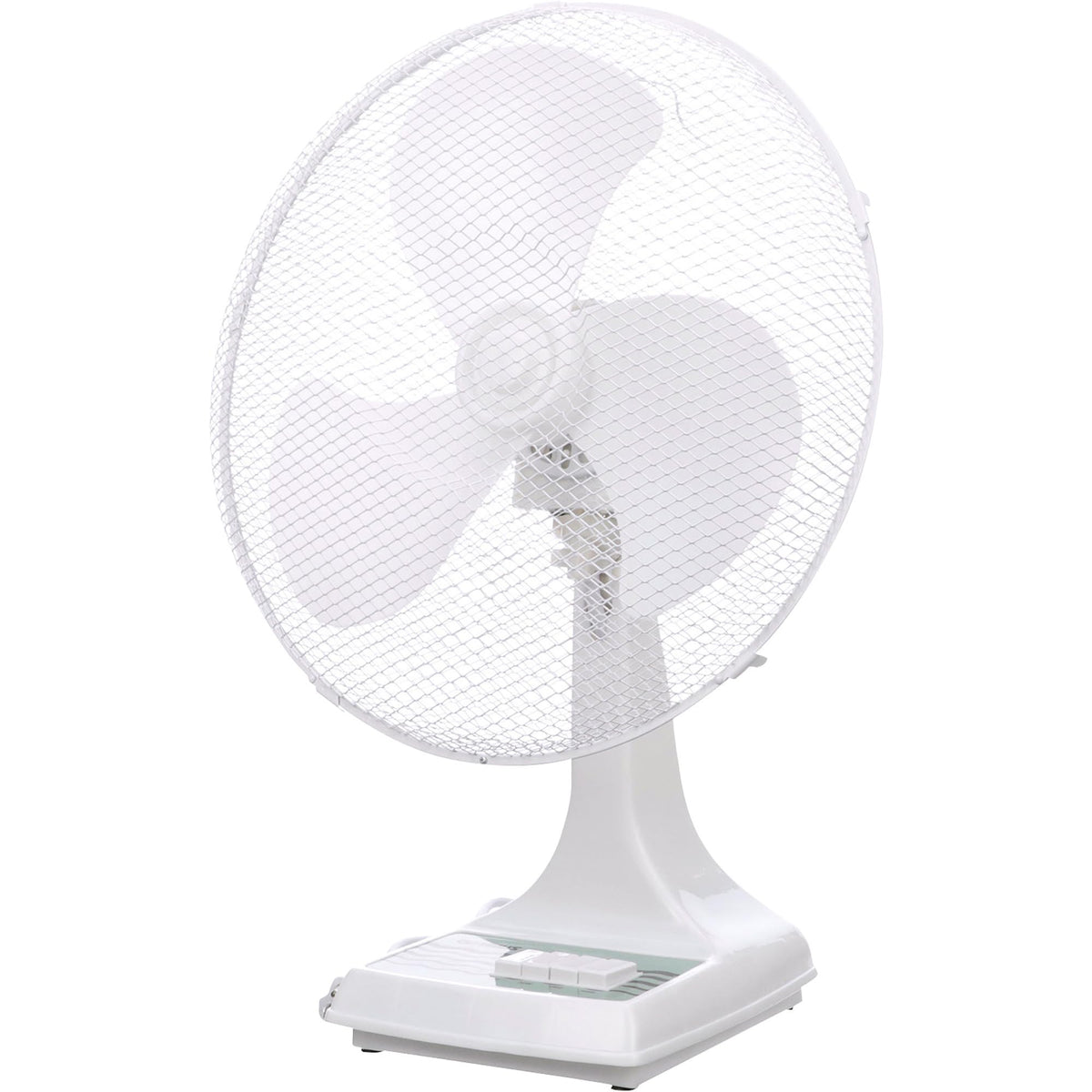 Oscillating Office Fan by TPI – 2, Plastic, White, Model ODF-16