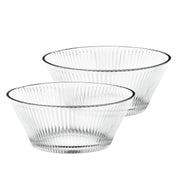 Classic Design Bowl with Functional Elegance for Salads and Sides by by Nachtmann – 1, Glass, Transparent, Pack of 2, Model 105576