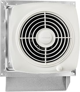 Broan-NuTone 509S Through-the-Wall Ventilation Fan, White Cover, On/Off Switch, 200 CFM, 8.5 Sones, 8"