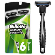 Mach3 Disposable Razors for Men by Gillette – 6 Count (Pack of 1), Black, Model 047400303744