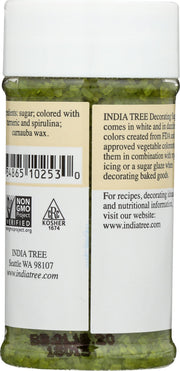 Decorating Sugar Green by India Tree – 3 Ounce, Green, Model 0734865102530