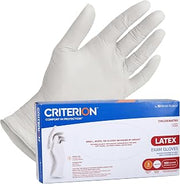 Henry Schein Criterion Latex Exam Gloves - Non-Sterile, Fully Textured, Beaded Cuff