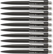 Schneider K1 Ballpoint Pen Medium Refillable Pens, Black Ink, Pack of 10 | Refillable, Waterproof ISO-Certified Ink, For Home, Work & Office Use, Writing Pens