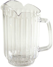 60 oz Clear Plastic Water Pitcher by Winco – 60 Ounces, Polycarbonate (PC), Clear, Model wpct-60c