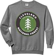 Cleveland National Forest California CA Tree Badge Comfort Colors Adult Sweatshirt