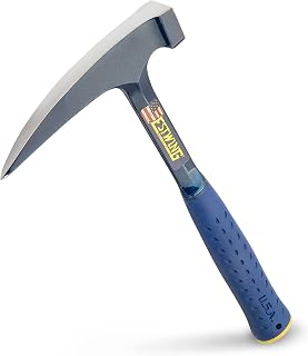 Estwing Rock Pick, 24 oz Square Head, Shock Reduction Grip, E6-24PC