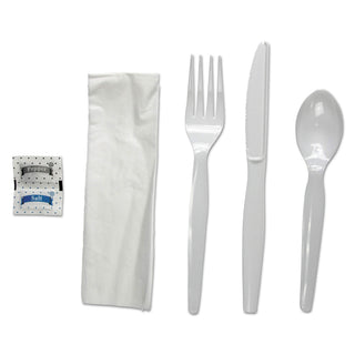 SIX-PIECE Cutlery KIT by Boardwalk – One-size, Polystyrene, White