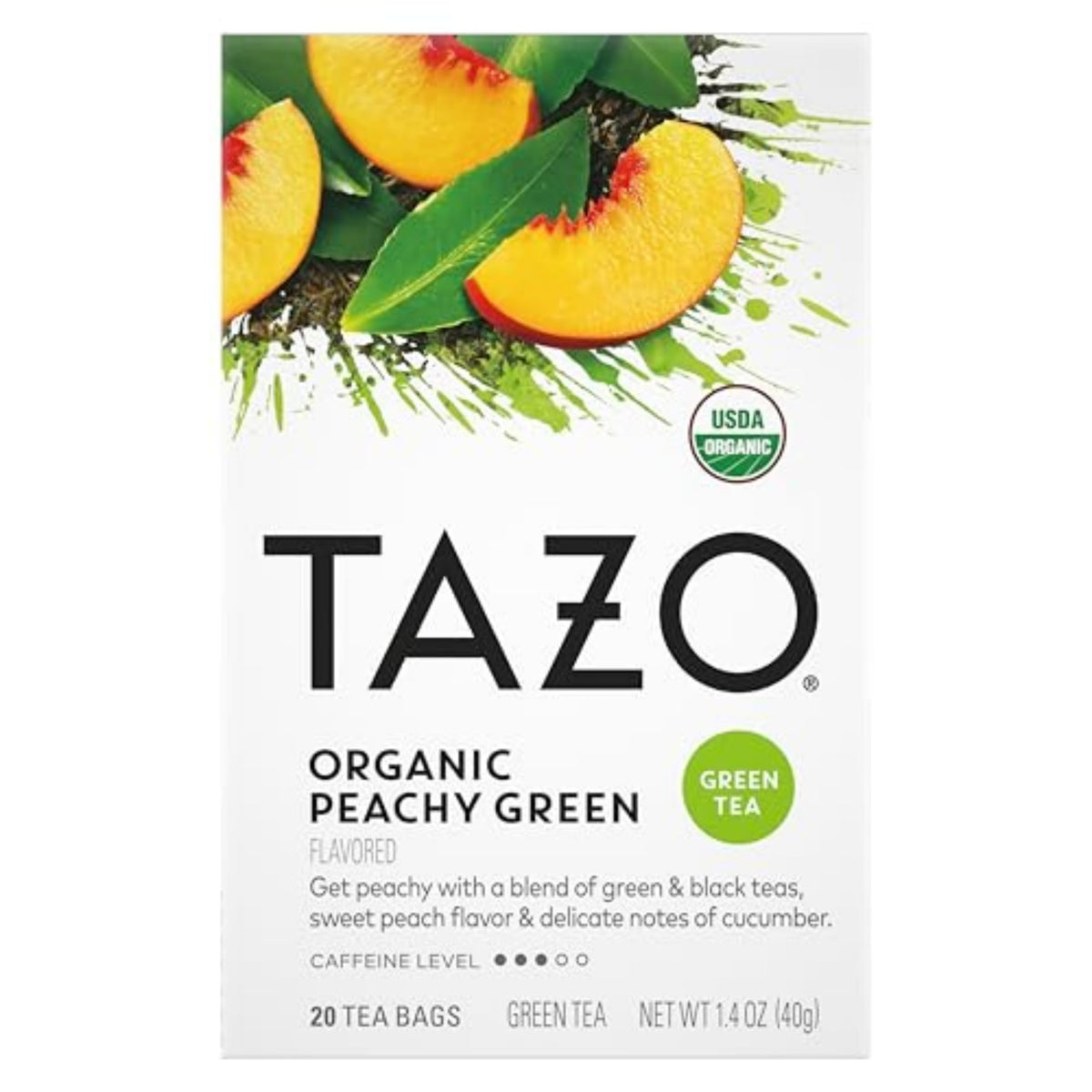 TAZO 20 Count (Pack of 6) / Peachy Green / 1 Black