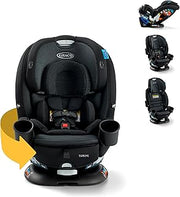Graco Turn2Me 3-in-1 Rotating Convertible Car Seat, Cambridge, Rear-Facing Rotation Only, Forward-Facing Mode, Highback Booster Up to 100 lbs, Adjustable Headrest & Harness, Steel Reinforced Frame