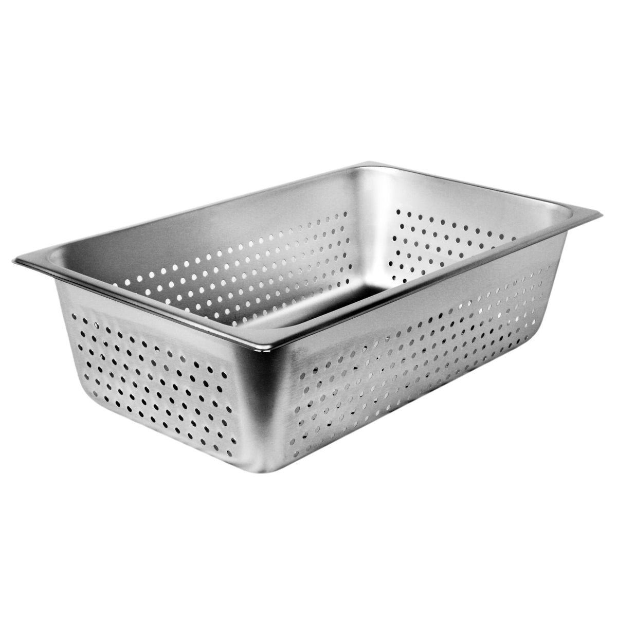 full size 6" deep perforated 24 gauge steam pans by Thunder Group – 20.87x12.80x5.91, Stainless Steel, Silver, Model STPA3006PF