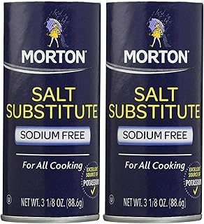 Morton Salt Substitute, 3.12 oz, 2 pk