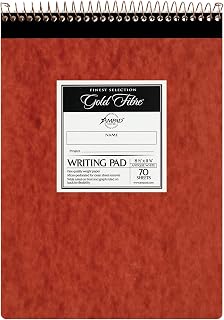 Ampad Gold Fibre Retro Pad, Wide Rule, 8-1/2 x 11-3/4, White, 70-Sheets/Pad (20-008R)
