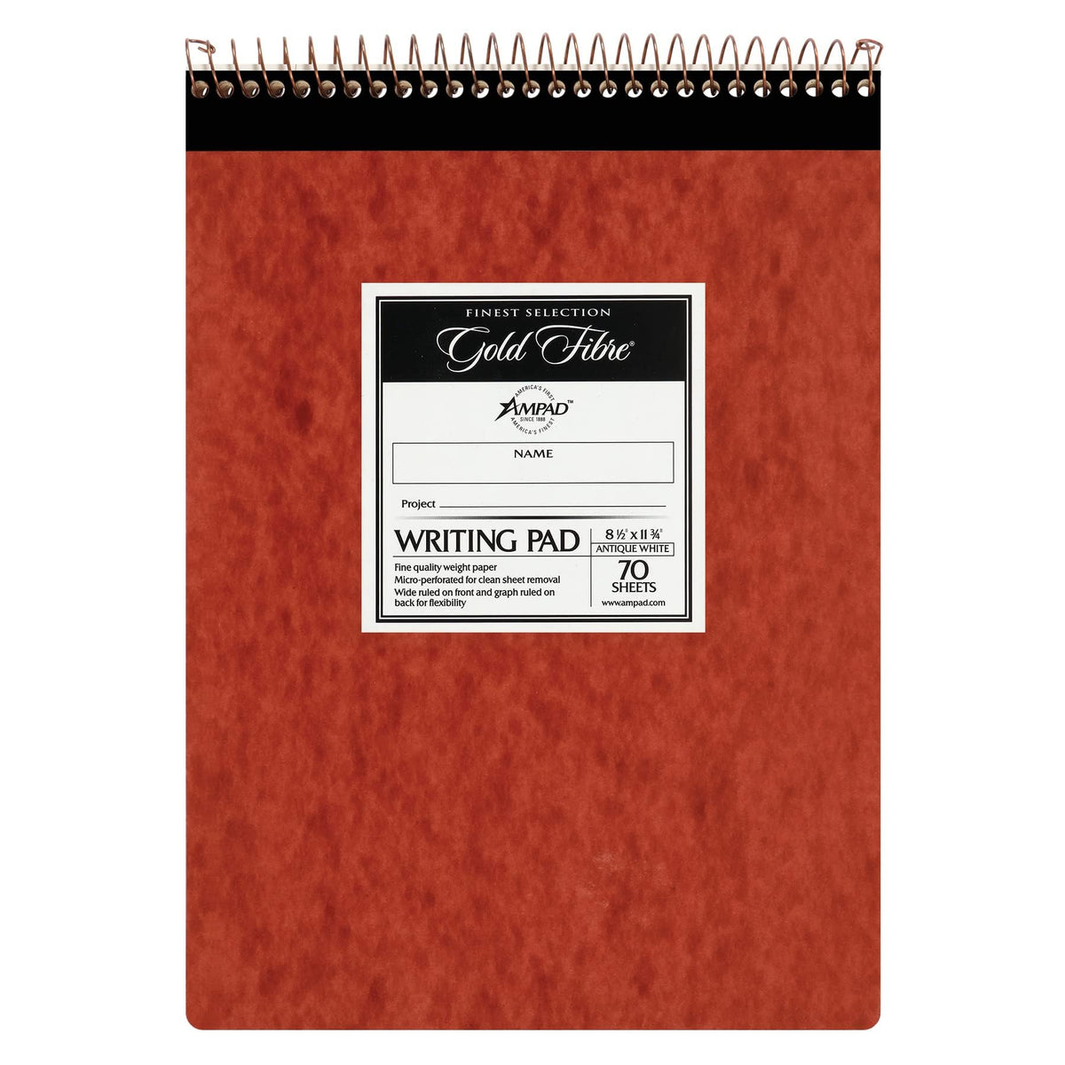 Ampad 70 Sheets / White / Legal/Wide Letter & Legal Ruled Pads