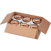 Flame Broiled Cheeseburger Sandwiches Pack - 12 Count Delicious Individually Wrapped Microwaveable Frozen Slider Sandwiches - Quick Hot Lunch Snack for Kids & Adults (4.306 Oz