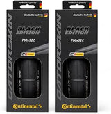 Continental Gatorskin Black Edition - Road Bike Tire | Tough Tire for Daily Riding - PolyX Breaker, Duraskin, 2 Pack
