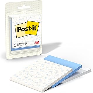 Post-it Polished Patterns, 3 x 3 in, 3 Sticky Notes Pads
