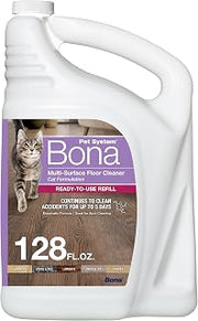 Bona Pet System Multi-Surface Floor Cleaner Refill, Cat Formulation 128oz