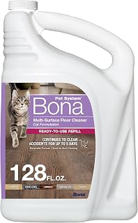 Bona Pet System Multi-Surface Floor Cleaner Refill, Cat Formulation 128oz