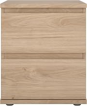 Tvilum 2 Drawer Nightstand with Handle-Free Design
