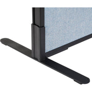 24-1/4"W x 42"H Freestanding Office Partition Panel by Global Industrial – Steel, Blue, Model 694655FBL