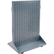 Double-Sided Mobile Rack with (48) Blue Bins by Global Industrial – Alloy Steel, Gray, Model 550180BL